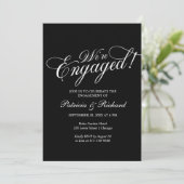 Wir sind eine Verlobte Einladung zu einer engagier (Stehend Vorderseite)