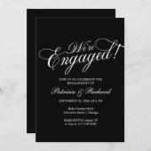 Wir sind eine Verlobte Einladung zu einer engagier (Vorne/Hinten)