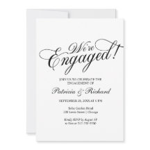 Wir sind eine Verlobte Einladung zu einer engagier