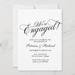 Wir sind eine Verlobte Einladung zu einer engagier