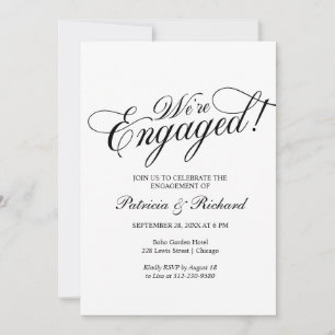 Wir sind eine Verlobte Einladung zu einer engagier