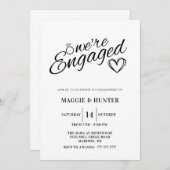 Wir sind eine Verlobte Einladung zu einer engagier (Vorne/Hinten)