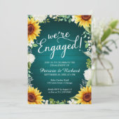 Wir sind eine Verlobte Einladung zur rustikalen En (Stehend Vorderseite)