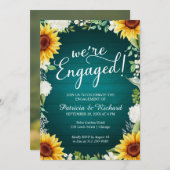 Wir sind eine Verlobte Einladung zur rustikalen En (Vorne/Hinten)