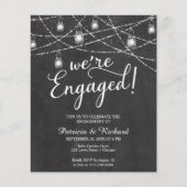Wir sind eine Verlobte Einladung zur rustikalen En (Vorderseite)