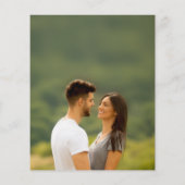 Wir sind eine Verlobte Einladung zur rustikalen En (Rückseite)