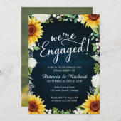 Wir sind eine Verlobte Einladung zur rustikalen En (Vorne/Hinten)