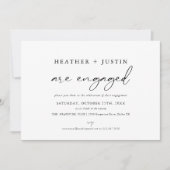 Wir sind eine Verlobte engagierte Partei Save The Date (Vorderseite)