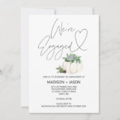 Wir sind eine Verlobte Erntedank-Fall-Engagement-P Einladung (Vorderseite)