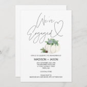 Wir sind eine Verlobte Erntedank-Fall-Engagement-P Einladung (Vorne/Hinten)