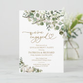 Wir sind eine Verlobte Fallen-Engagement-Partei Einladung (Stehend Vorderseite)