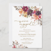 Wir sind eine Verlobte Fallen-Engagement-Partei Einladung (Vorderseite)