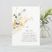 Wir sind eine Verlobte Foto-Engagement-Partei Einladung (Stehend Vorderseite)