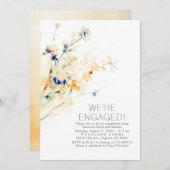 Wir sind eine Verlobte Foto-Engagement-Partei Einladung (Vorne/Hinten)