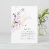 Wir sind eine Verlobte Foto-Engagement-Partei Einladung (Stehend Vorderseite)