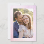 Wir sind eine Verlobte Foto-Engagement-Partei Einladung (Rückseite)