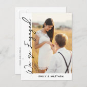 Wir sind eine Verlobte Partei für das Engagement i Postkarte (Vorne/Hinten)