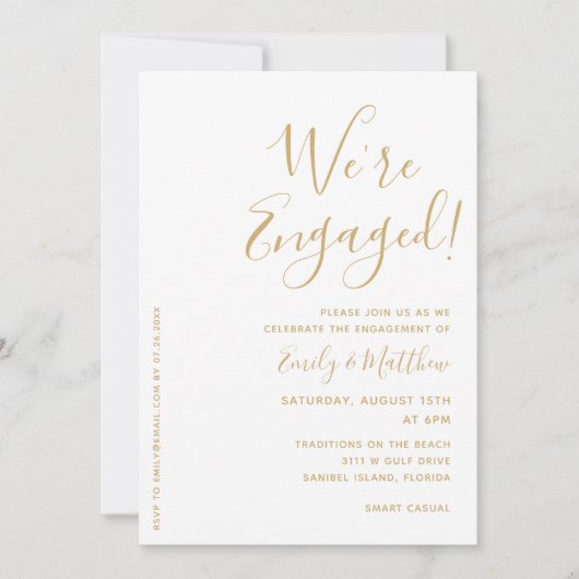 Wir sind eine Verlobte Personalisierte Foto-Engage (Vorderseite)