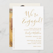 Wir sind eine Verlobte Personalisierte Foto-Engage (Vorne/Hinten)