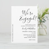 Wir sind eine Verlobte Personalisierte Foto-Engage (Stehend Vorderseite)