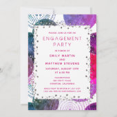 Wir sind eine Verlobte Personalisierte Foto-Engage Einladung (Rückseite)