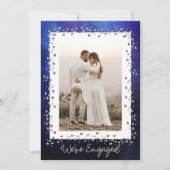 Wir sind eine Verlobte Personalisierte Foto-Engage Einladung (Vorderseite)