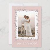 Wir sind eine Verlobte Personalisierte Foto-Engage Einladung (Vorderseite)