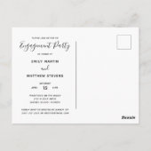 Wir sind eine Verlobte Personalisierte Foto-Engage Postkarte (Rückseite)