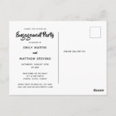 Wir sind eine Verlobte Personalisierte Foto-Engage Postkarte (Rückseite)