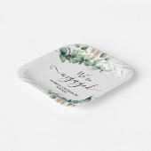 Wir sind eine Verlobte Verlobung von Goldgrün Pappteller (Gewinkelt)