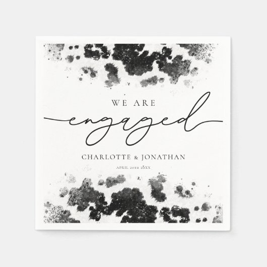 Wir sind eine Verlobte Western-Engagement-Partei f Serviette (Vorderseite)