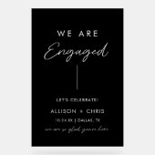 Wir sind eine Verlobte Zuspitzungspartei Acrylschild (Vorderseite)