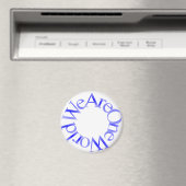 Wir sind eine Welt (blau) Magnet (In Situ (Geschirrspüler))