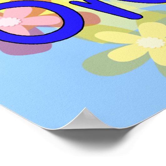 Wir sind eine Welt Poster (Ecke)