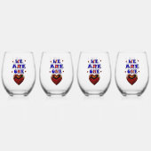 WIR SIND EINER WEINGLAS OHNE STIEL (Vorderseite)