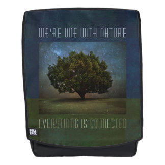 Wir sind eins mit der Natur - alles ist verbunden Rucksack