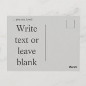 Wir sind eins postkarte (Rückseite)