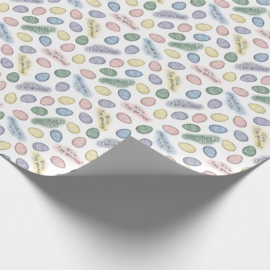 Wir sind eispühlendes Wrapping Paper Geschenkpapier (Ecke)