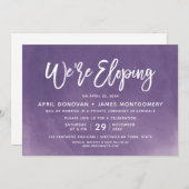 Wir sind Eloping Einladung (Vorne/Hinten)