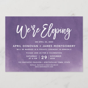 Wir sind Eloping Einladung