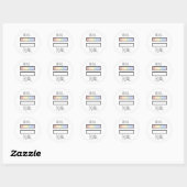 "Wir sind... Equal"-Aufkleber Runder Aufkleber (Blatt)