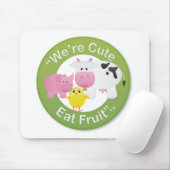 Wir sind, essen Frucht niedlich Mousepad (Mit Mouse)