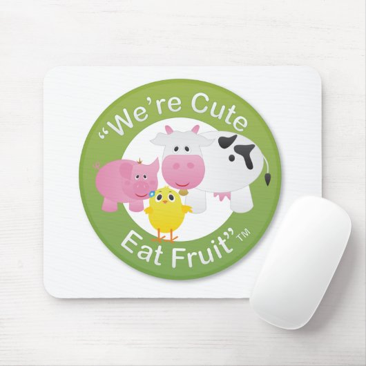 Wir sind, essen Frucht niedlich Mousepad (Mit Mouse)