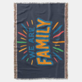 Wir sind Familie 1 Decke (Vorderseite Vertikal)