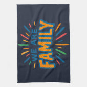 Wir sind Familie 1 Geschirrtuch (Vertikal)
