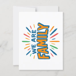 Wir sind Familie 1 Postkarte