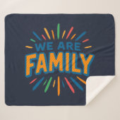Wir sind Familie 1 Sherpadecke (Vorderseite (Horizontal))