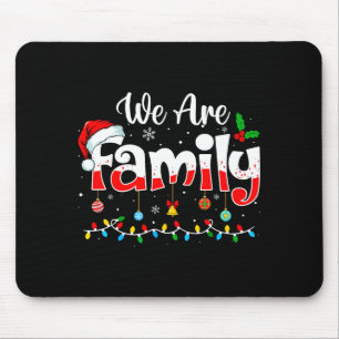 Wir sind Familie 2025 Weihnachts-Pyjama Lustig Pas Mousepad