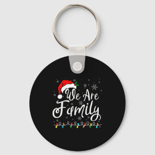 Wir sind Familie 2025 Weihnachts-Pyjama lustig pas Schlüsselanhänger