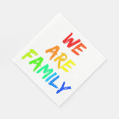 Wir sind Familie Rainbow Adoption, Foster, Blended Serviette (Ecke)